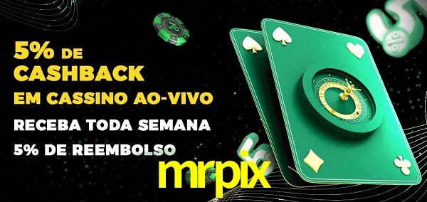 Promoções do cassino ao Vivo mrpix